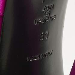 Pre Owned The Attico Pink Satin Devon Slide Sandals Size 39