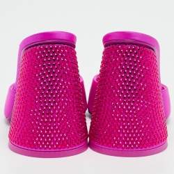 Pre Owned صندل ذا أتيكو ديفون جلد لامع وردي بدون حزام مقاس 39