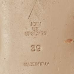 Pre Owned The Attico Hot Pink Satin Ankle Tie Flat Sandals Size 39