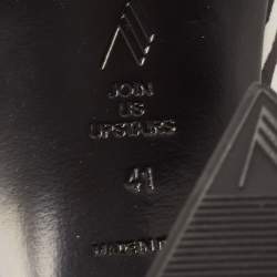 Pre Owned The Attico White/Black Suede Animal Print Block Heel Sandals Size 41