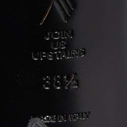 Pre Owned The Attico Black Suede Devon Slide Sandals Size 38.5