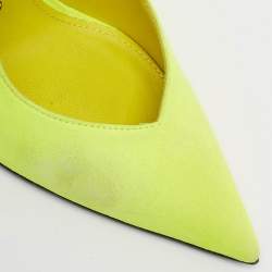 The Attico Green Suede Venus Ankle Wrap Pumps Size 36