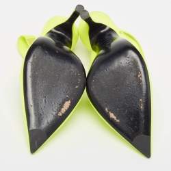 The Attico Green Suede Venus Ankle Wrap Pumps Size 36