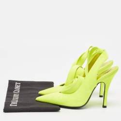 The Attico Green Suede Venus Ankle Wrap Pumps Size 36