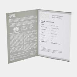 Pre Owned 2.00 cts Round Brilliant Cut 18k White Gold Lab Grown Diamonds Solitaire Stud Earrings