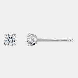 18k White Gold Classic 2.00 cts Lab Grown Diamond Stud Earrings