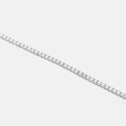 Pre Owned 28.8 cts Round Brilliant Cut 18k White Gold Lab Grown Diamonds Tennis Necklace