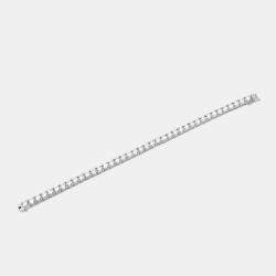 9.5 cts Round Brilliant Cut 18k White Gold Lab Grown Diamonds Tennis Bracelet