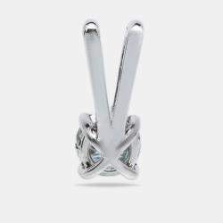 1.04 cts Round Brilliant Cut 18k White Gold Lab Grown Diamond Pendant