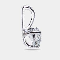 1.07 cts Round Brilliant Cut 18k White Gold Lab Grown Diamond Pendant
