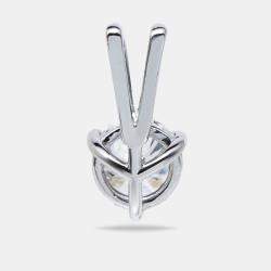 1.07 cts Round Brilliant Cut 18k White Gold Lab Grown Diamond Pendant