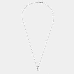 0.33 ct Round Brilliant Cut 18k White Gold Lab Grown Diamond Solitaire Pendant Necklace