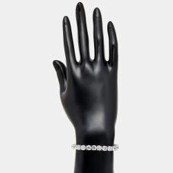 Pre Owned 20.13 cts Round Brilliant Cut Lab Grown Diamonds 18k White Gold Tennis Bracelet