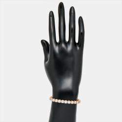14.50 cts Round Brilliant Lab Grown Diamonds 18k Rose Gold Tennis Bracelet