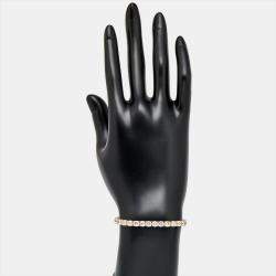 9.80 cts Round Brilliant Lab Grown Diamonds 18k Yellow Gold Tennis Bracelet