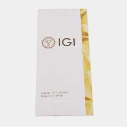 Pre Owned 3.50 cts 18k White Gold Round Brilliant Lab Grown Diamonds Ring Size 51