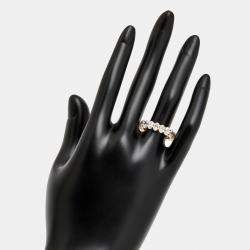 Pre Owned 4.80 cts Oval Brilliant Lab Grown Diamond 18k Yellow Gold Eternity Band Ring Size 53