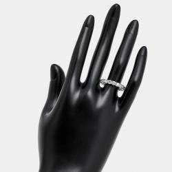 Pre Owned 3.00 cts Round Brilliant Lab Grown Diamonds 18k White Gold Eternity Band Ring Size 53