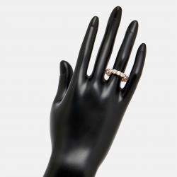 Pre Owned 5.00 cts Round Brilliant Lab Grown Diamonds 18k Rose Gold Eternity Band Ring Size 53