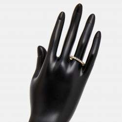 Pre Owned 1.25 cts Round Brilliant Lab Grown Diamonds 18k Yellow Gold Eternity Band Ring Size 53