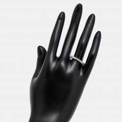 Pre Owned 1.25 cts Round Brilliant Lab Grown Diamonds 18k White Gold Eternity Band Ring Size 53