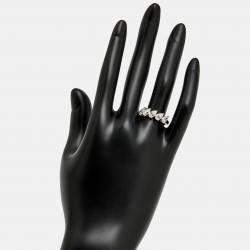 Pre Owned 1.7 cts Pear Brilliant Lab Grown Diamonds 18k White Gold Ring Size 53