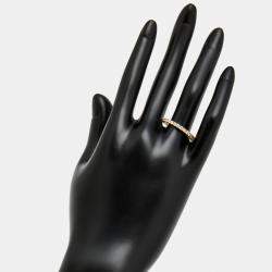 Pre Owned 1.00 cts Round Brilliant Lab Grown Diamond 18k Yellow Gold Eternity Band Ring Size 52