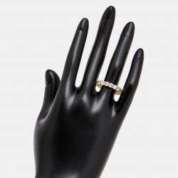 Pre Owned 3.60 cts Round Brilliant Lab Grown Diamonds 18k Yellow Gold Eternity Band Ring Size 52