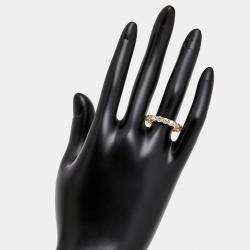 Pre Owned 3.00 cts Round Brilliant Lab Grown Diamonds 18k Yellow Gold Eternity Band Ring Size 52