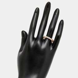 Pre Owned 2.25 cts Round Brilliant Lab Grown Diamonds 18k Rose Gold Eternity Band Ring Size 52