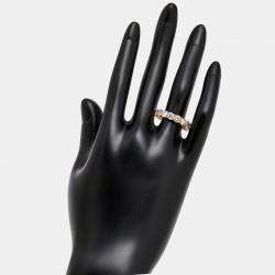 Pre Owned 4.4 cts Round Brilliant Lab Grown Diamonds 18k Rose Gold Eternity Band Ring Size 54