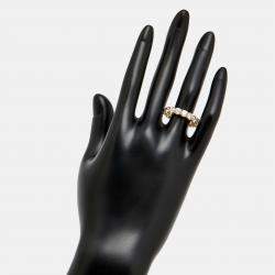 Pre Owned 5.00 cts Round Brilliant Lab Grown Diamonds 18k Yellow Gold Eternity Band Ring Size 54