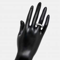 Pre Owned 5.00 cts Round Brilliant Lab Grown Diamonds 18k White Gold Eternity Band Ring Size 54