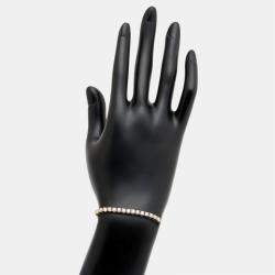 Pre Owned 6.4 cts Round Cut Lab Grown Diamond 14k Two Tone Gold Bracelet