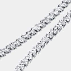 Pre Owned 30.5 Cts Marquise 18K White Gold Lab Grown Diamonds Necklace