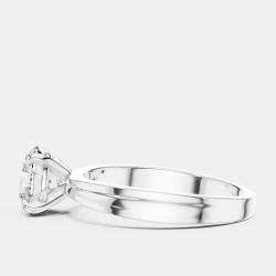 Pre Owned 3.00 ct Round 18k White Gold Lab Grown Diamonds Solitaire Diamond Band Size 53