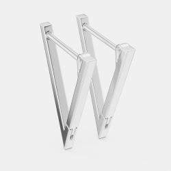 Pre Owned 1.00 ct Round Cut 18k White Gold Lab Grown Diamond Earrings