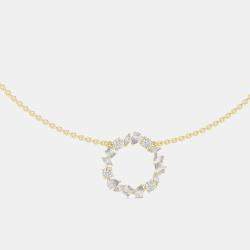 Pre Owned 1.50 cts Mixed Shape Fancy Cut 18k Yellow Gold Lab Grown Diamond Pendant