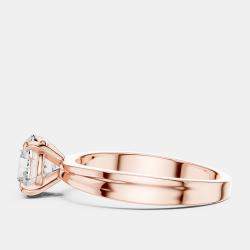 Pre Owned 3.00 cts Round 18k Rose Gold Lab Grown Diamonds Solitaire Diamond Band Size 53