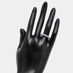 Pre Owned 2.18 cts Round Brilliant Lab Grown Diamonds 18k White Gold Eternity Band Ring Size 53