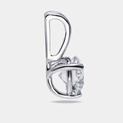 Pre Owned 0.32 cts Round Brilliant Cut 18k White Gold Lab Grown Diamond Pendant