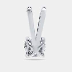 Pre Owned 0.54 cts Round Brilliant Cut 18k White Gold Lab Grown Diamond Pendant
