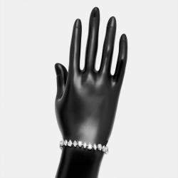 مملوكة مسبقًا 13.5 cts Pear and Marquise Lab Grown Diamond 18k White Gold Bracelet