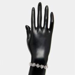 Pre Owned 9.5 cts Lab Grown Diamond 18k White Gold Bracelet