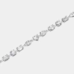 Pre Owned 9.5 cts Lab Grown Diamond 18k White Gold Bracelet