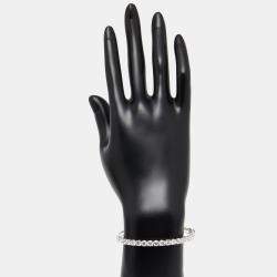 Pre Owned 5.35 cts Round Lab Grown Diamonds 18k White Gold Bracelet