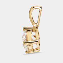 Pre Owned 1 ct Round Lab Grown Diamonds 18k Yellow Gold Pendant