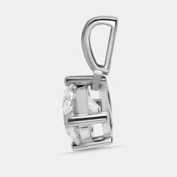 Pre Owned 1.00 cts Round Lab Grown Diamonds 18k White Gold Pendant