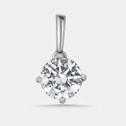 Pre Owned 1.50 cts Round Lab Grown Diamonds 18k White Gold Pendant