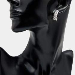 Pre Owned 2.3 cts Marquise Lab Grown Diamond 18k White Gold Earrings